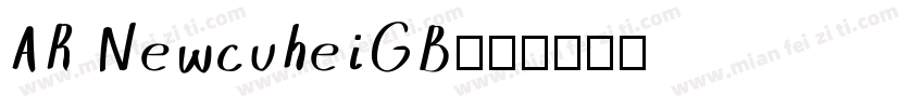 AR NewcuheiGB字体转换